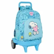 Mochila Escolar Snoopy Love Azul 33 x 45 x 22 cm Jogos | Disfarces - nacloset