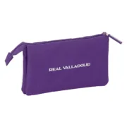 Estojo Real Valladolid C.F. Branco Roxo 22 x 12 x 3 cm Estojos - nacloset 2
