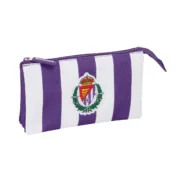 Estojo Real Valladolid C.F. Branco Roxo 22 x 12 x 3 cm Estojos - nacloset
