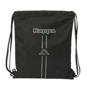 Saco Mochila com Cordas Kappa Dark Preto 35 x 40 x 1 cm Jogos | Disfarces - nacloset