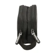 Estojo Duplo Kappa Dark Preto 21 x 8 x 6 cm Estojo 2 Divisórias - nacloset 2