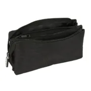 Estojo Triplo Kappa Dark Preto 22 x 12 x 3 cm Estojo 3 Compartimentos - nacloset 2