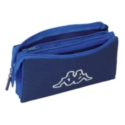 Estojo Triplo Kappa Rain Azul Marinho 22 x 12 x 3 cm Estojo 3 Compartimentos - nacloset 2