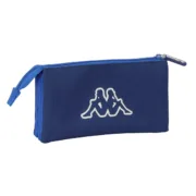 Estojo Triplo Kappa Rain Azul Marinho 22 x 12 x 3 cm Estojo 3 Compartimentos - nacloset