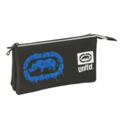 Estojo Triplo Eckō Unltd. Worldwide Preto 22 x 12 x 3 cm Estojo 3 Compartimentos - nacloset