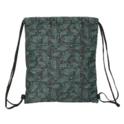 Saco Mochila com Cordas Nerf Game Preto 35 x 40 x 1 cm Jogos | Disfarces - nacloset