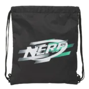 Saco Mochila com Cordas Nerf Game Preto 35 x 40 x 1 cm Jogos | Disfarces - nacloset 2