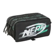 Estojo Triplo Nerf Game Preto 21,5 x 10 x 8 cm Estojo 3 Compartimentos - nacloset