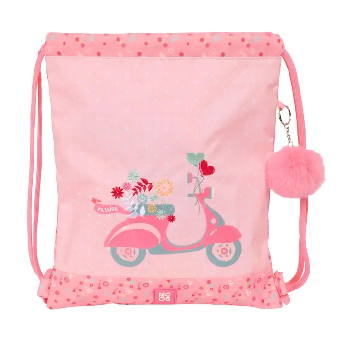 Saco Mochila com Cordas Moos Passion Multicolor 35 x 40 x 1 cm Jogos | Disfarces - nacloset