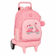 Mochila Escolar com Rodas Moos Passion Multicolor 33 x 45 x 22 cm Jogos | Disfarces - nacloset