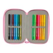 Estojo BlackFit8 Smile Azul Cor de Rosa 12,5 x 19,5 x 5,5 cm 37 Peças Estojos - nacloset 2