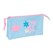 Estojo BlackFit8 Smile Cor de Rosa Azul Claro 22 x 12 x 3 cm Estojos - nacloset