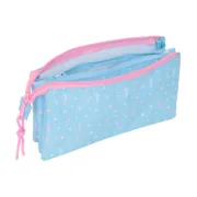 Estojo BlackFit8 Smile Cor de Rosa Azul Claro 22 x 12 x 3 cm Estojos - nacloset 2