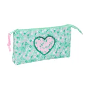 Estojo Safta Cuore Menta 22 x 12 x 3 cm Estojos - nacloset