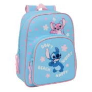 Mochila Escolar Lilo & Stitch Happy Azul celeste 26 x 34 x 11 cm Jogos | Disfarces - nacloset