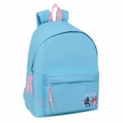 Mochila Escolar Lilo & Stitch Happy Celeste 33 x 42 x 15 cm Jogos | Disfarces - nacloset