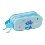 Mochila Escolar Lilo & Stitch Azul Claro 21 x 8 x 6 cm Estojos - nacloset