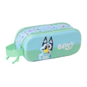 Estojo Duplo Bluey Azul 21 x 8 x 6 cm Estojo 2 Divisórias - nacloset