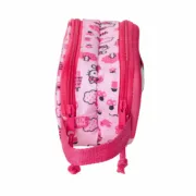 Estojo Duplo Hello Kitty Cor de Rosa 21 x 8 x 6 cm Estojo 2 Divisórias - nacloset 2