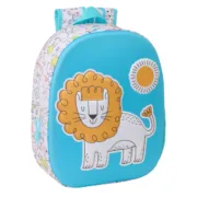 Mochila Escolar Safta Azul Branco 27 x 33 x 10 cm Jogos | Disfarces - nacloset