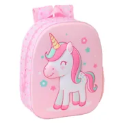 Mochila Infantil Safta Cor de Rosa 27 x 33 x 10 cm 3D Jogos | Disfarces - nacloset