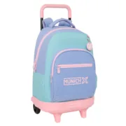 Mochila Escolar Munich Mellow Azul Cor de Rosa Azul celeste 33 x 45 x 22 cm Jogos | Disfarces - nacloset