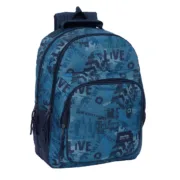 Mochila Escolar Safta New edition Azul Marinho 32 x 42 x 15 cm Jogos | Disfarces - nacloset
