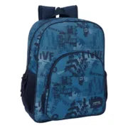 Mochila Escolar Safta New edition Azul Marinho 32 x 38 x 12 cm Jogos | Disfarces - nacloset