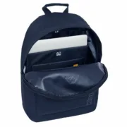 Mochila Escolar Kappa kappa basics Azul Marinho 31 x 41 x 16 cm Jogos | Disfarces - nacloset