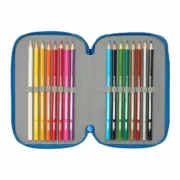Estojo Superman Azul 12,5 x 19,5 x 5,5 cm 37 Peças Estojos - nacloset