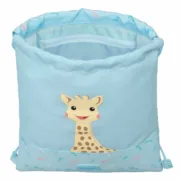 Saco Mochila com Cordas Sophie la Girafe Azul 26 x 34 x 1 cm Jogos | Disfarces - nacloset
