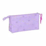 Estojo Triplo Unicorn Academy Lilás 22 x 12 x 3 cm Estojo 3 Compartimentos - nacloset 2