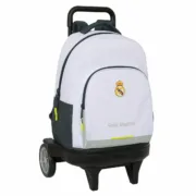 Mochila Escolar Real Madrid C.F. Branco 33 x 45 x 22 cm Jogos | Disfarces - nacloset
