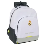 Mochila Escolar Real Madrid C.F. Branco 32 x 42 x 15 cm Jogos | Disfarces - nacloset