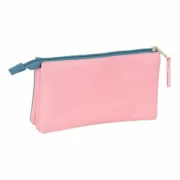 Estojo Triplo El Pulpo   Azul Cor de Rosa 22 x 12 x 3 cm Estojo 3 Compartimentos - nacloset 2