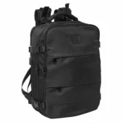 Mochila Escolar Safta Negro Preto Jogos | Disfarces - nacloset