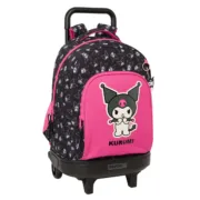 Mochila Escolar Kuromi Preto Fúcsia 33 x 45 x 22 cm Jogos | Disfarces - nacloset