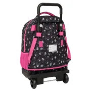Mochila Escolar Kuromi Preto Fúcsia 33 x 45 x 22 cm Jogos | Disfarces - nacloset 2