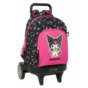 Mochila Escolar Kuromi Preto Fúcsia 33 x 45 x 22 cm Jogos | Disfarces - nacloset