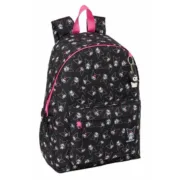 Mochila Escolar Kuromi Preto Fúcsia 31 x 43 x 13 cm Jogos | Disfarces - nacloset