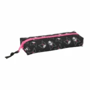 Bolsa Escolar Kuromi Preto Fúcsia 22 x 4 x 7 cm Estojos - nacloset