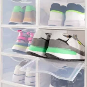Caixa de sapatos empilhável Max Home Branco 6 Unidades Polipropileno ABS 23 x 14,5 x 33,5 cm Casa | Jardim - nacloset 2