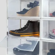 Caixa de sapatos empilhável Max Home Branco 6 Unidades Polipropileno ABS 35 x 18,5 x 27 cm Casa | Jardim - nacloset 2