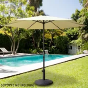 Parasol Aktive 250 x 235 x 250 cm Alumínio Creme Casa | Jardim - nacloset 2