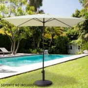 Parasol Aktive 300 x 245 x 200 cm Alumínio Creme Casa | Jardim - nacloset 2