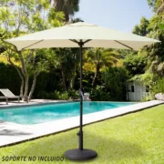 Parasol Aktive 200 x 235 x 120 cm Alumínio Creme Casa | Jardim - nacloset 2