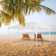 Gazebo Aktive 300 x 255 x 600 cm Metal Branco Plástico Casa | Jardim - nacloset 2