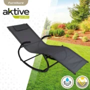 Ligstoel Aktive 172 x 75 x 53 cm Preto Casa | Jardim - nacloset 2