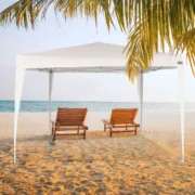 Gazebo Aktive 300 x 250 x 300 cm Aço Branco Plástico Casa | Jardim - nacloset 2