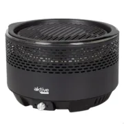 Churrasco Portátil Aktive Redonda Sem fumos Preto Aço inoxidável Ferro 34 x 21,5 x 34 cm Casa | Jardim - nacloset